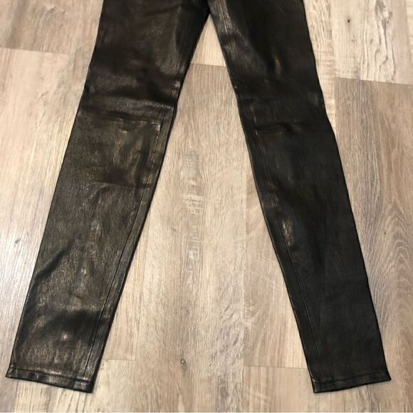 DTLA 100% Lamb Leather Legging Pants Size 24 - Picture 7 of 11